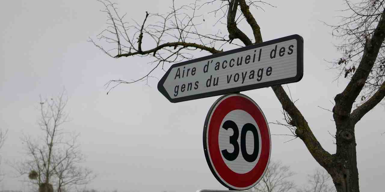 panneau, aire, accueil, gens